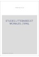 ETUDES LITTERAIRES ET MORALES. (1896).
