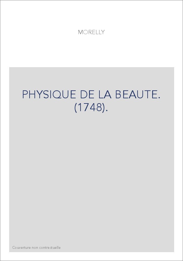 PHYSIQUE DE LA BEAUTE. (1748).