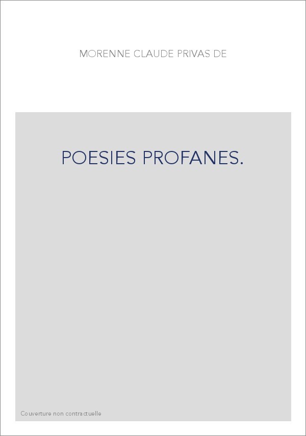 POESIES PROFANES.