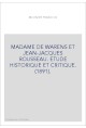 MADAME DE WARENS ET JEAN-JACQUES ROUSSEAU. ETUDE HISTORIQUE ET CRITIQUE. (1891).