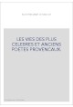 LES VIES DES PLUS CELEBRES ET ANCIENS POETES PROVENCAUX.