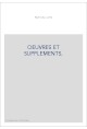 OEUVRES ET SUPPLEMENTS.