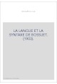 LA LANGUE ET LA SYNTAXE DE BOSSUET. (1903).