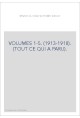 VOLUMES 1-5. (1913-1918). (TOUT CE QUI A PARU).