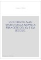 CONTRIBUTO ALLO STUDIO DELLA NOVELLA FRANCESE DEL XV E XVI SECOLO.