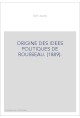ORIGINE DES IDEES POLITIQUES DE ROUSSEAU. (1889).