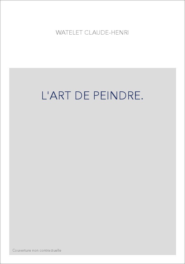 L'ART DE PEINDRE.