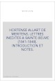 HORTENSE ALLART DE MERITENS. LETTRES INEDITES A SAINTE-BEUVE (1841-1848). INTRODUCTION ET NOTES.