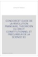 CONDORCET GUIDE DE LA REVOLUTION FRANCAISE, THEORICIEN DU DROIT CONSTITUTIONNEL ET PRECURSEUR DE LA SCIENCE SO