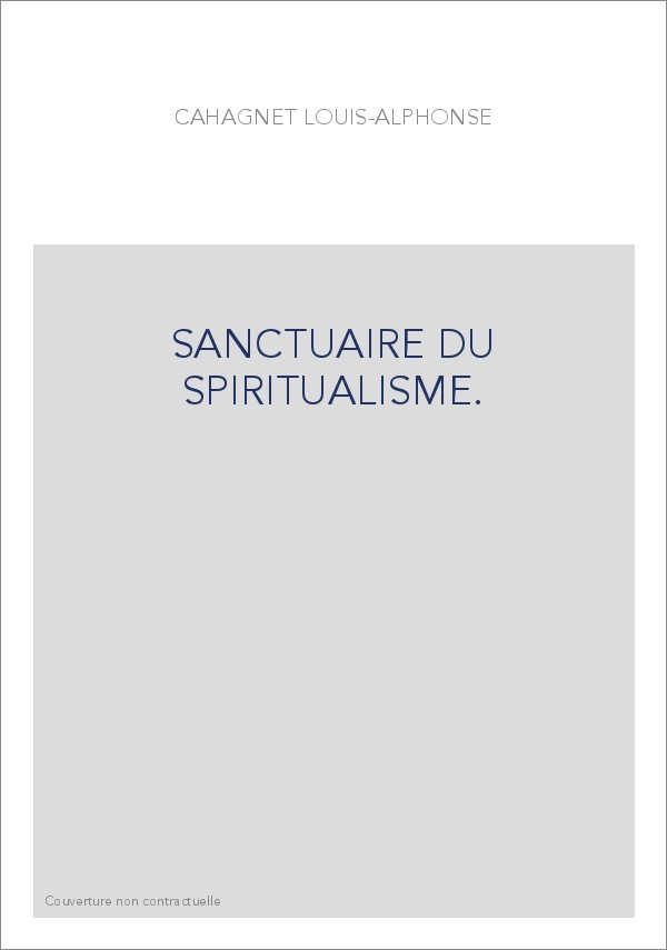 SANCTUAIRE DU SPIRITUALISME.