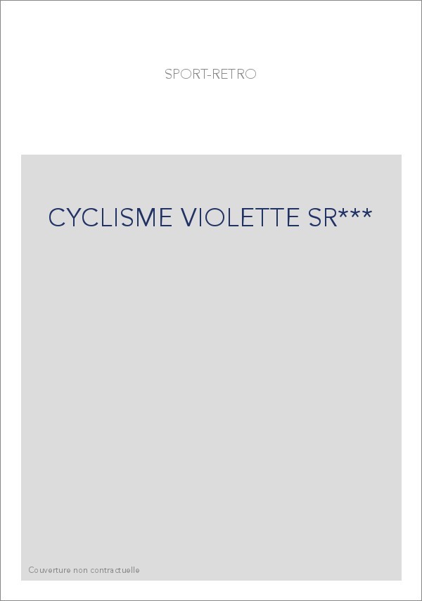 CYCLISME(VIOLETTE)SR***