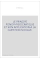 LE PRINCIPE PONOPHYSIOCRATIQUE ET SON APPLICATION A LA QUESTION SOCIALE.