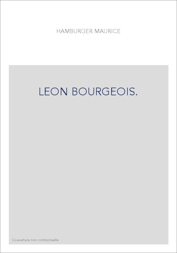LEON BOURGEOIS.