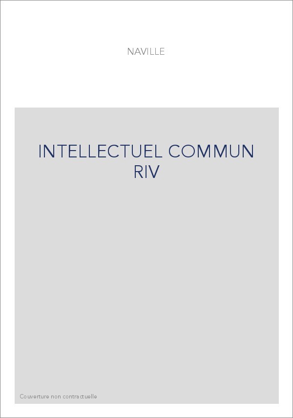INTELLECTUEL COMMUN RIV