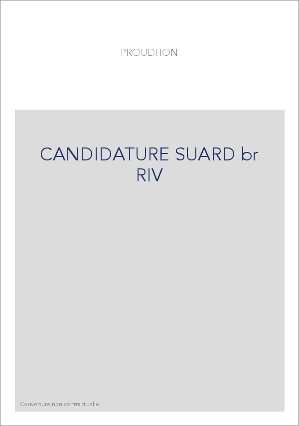 CANDIDATURE SUARD br RIV