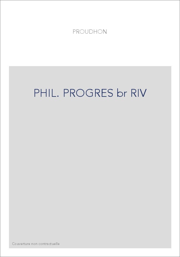 PHIL. PROGRES br RIV
