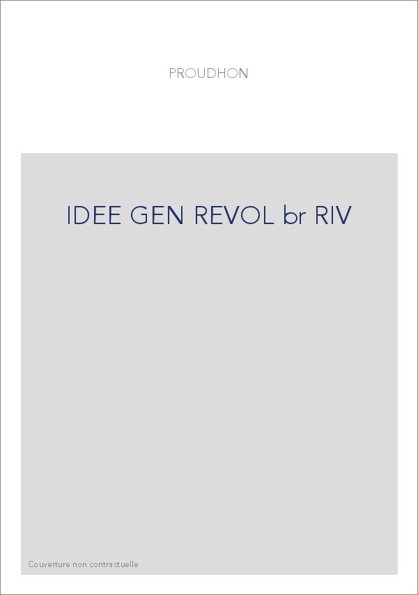 IDEE GEN REVOL br RIV