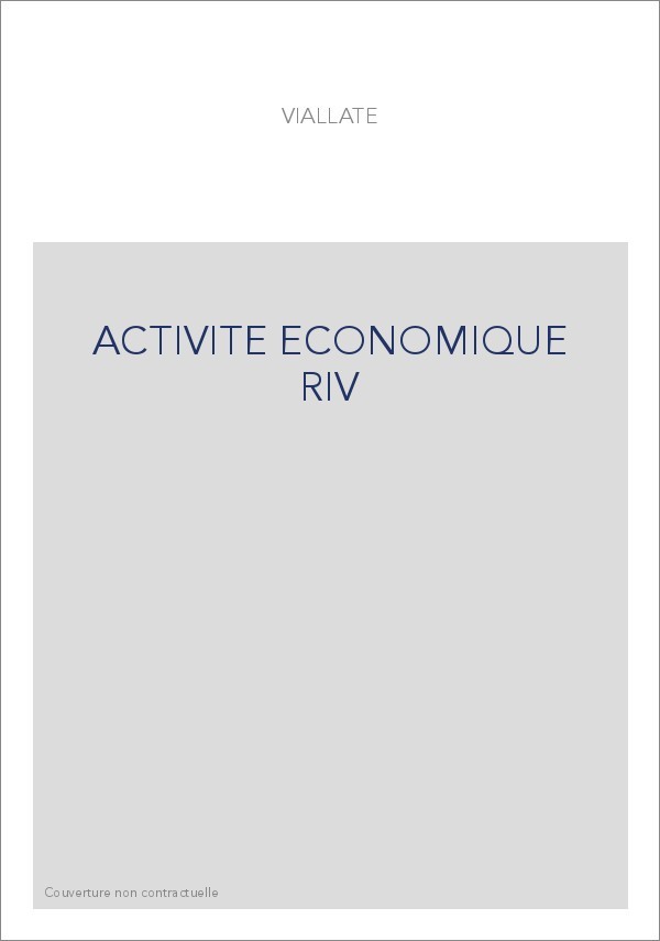 ACTIVITE ECONOMIQUE RIV