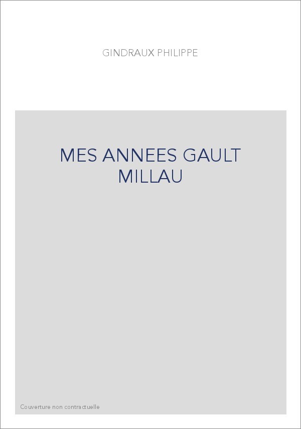 MES ANNEES GAULT MILLAU