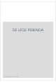 DE LEGE FERENDA