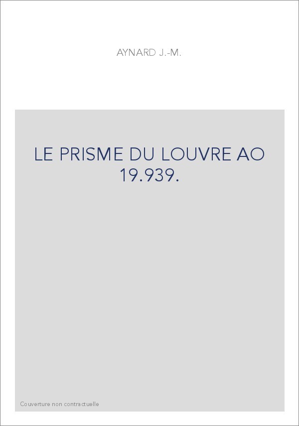 LE PRISME DU LOUVRE AO 19.939.
