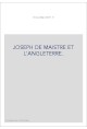 JOSEPH DE MAISTRE ET L'ANGLETERRE.
