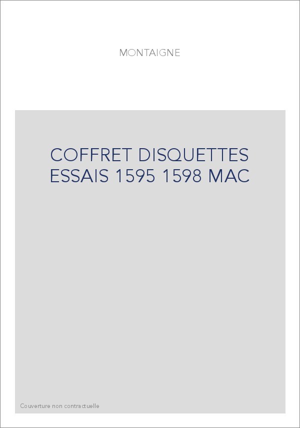 COFFRET DISQUETTES ESSAIS 1595 1598 MAC