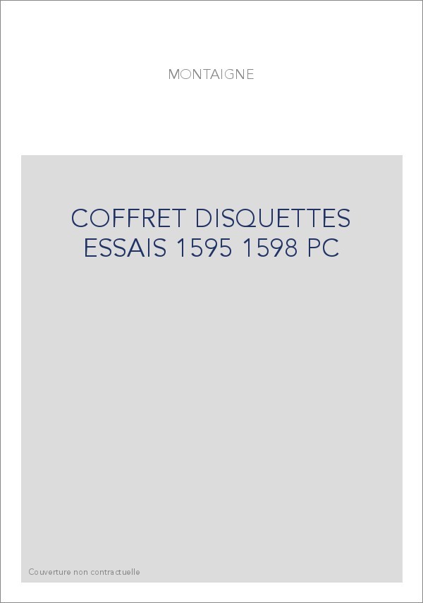 COFFRET DISQUETTES ESSAIS 1595 1598 PC