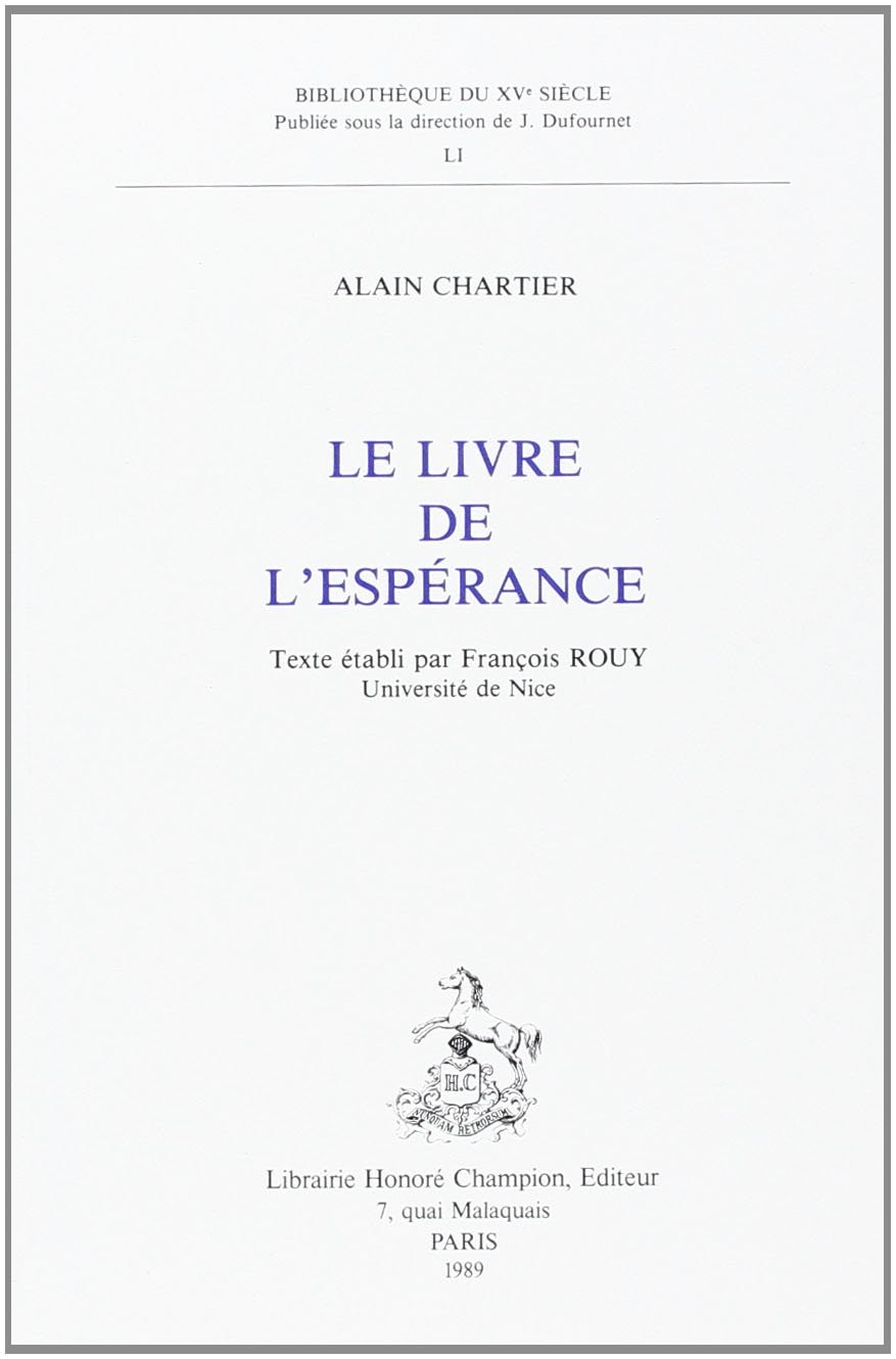 LE LIVRE DE L'ESPERANCE