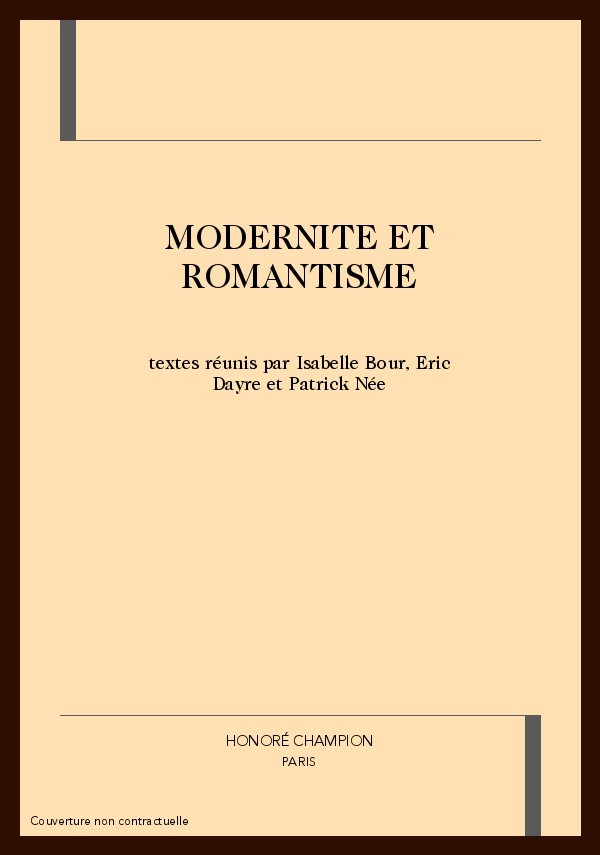 MODERNITE ET ROMANTISME