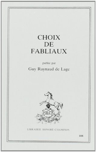 CHOIX DE FABLIAUX.