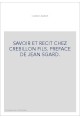 SAVOIR ET RECIT CHEZ CREBILLON FILS. PREFACE DE JEAN SGARD.