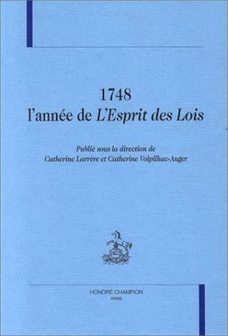 1748, L'ANNEE DE "L'ESPRIT DES LOIS".