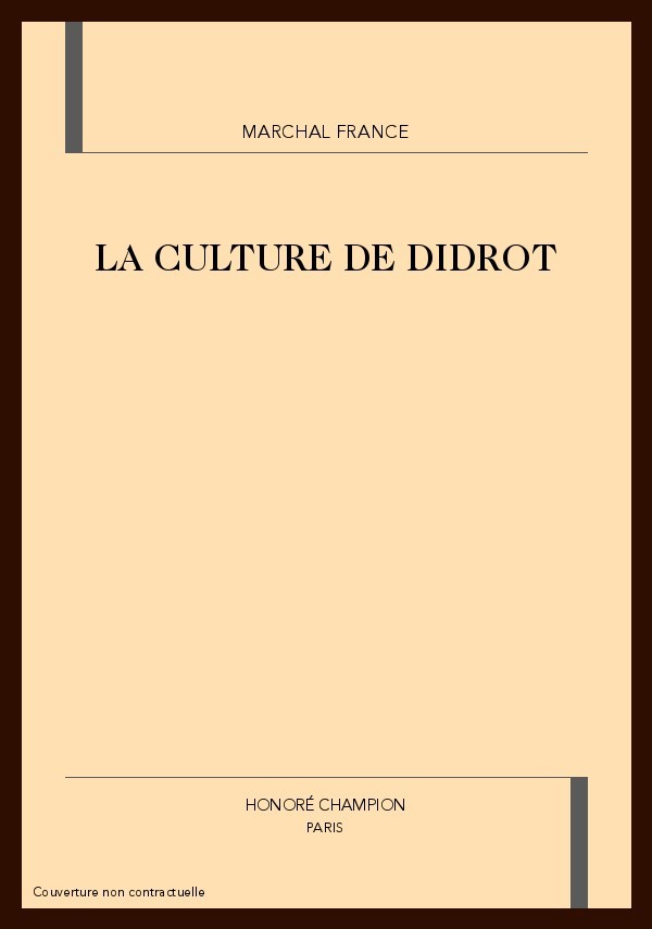 LA CULTURE DE DIDEROT