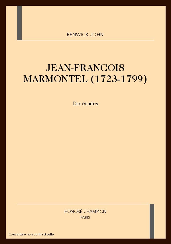 JEAN-FRANCOIS MARMONTEL (1723-1799)