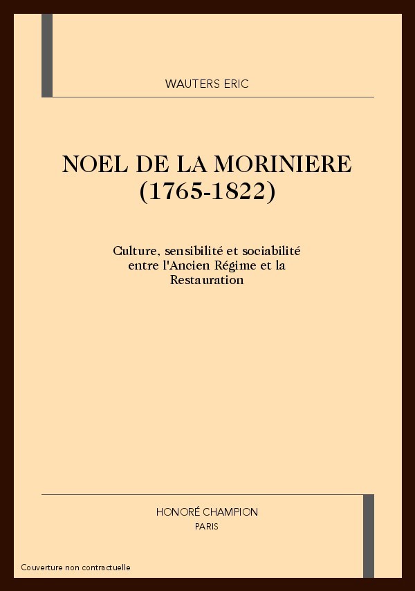 NOEL DE LA MORINIERE (1765-1822)