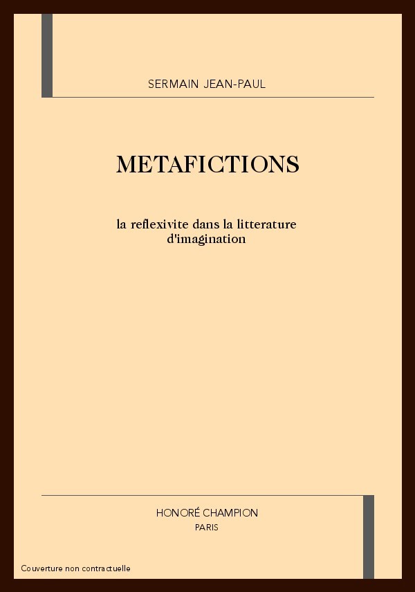 LA REFLEXIVITE DANS LA LITTERATURE D'IMAGINATION