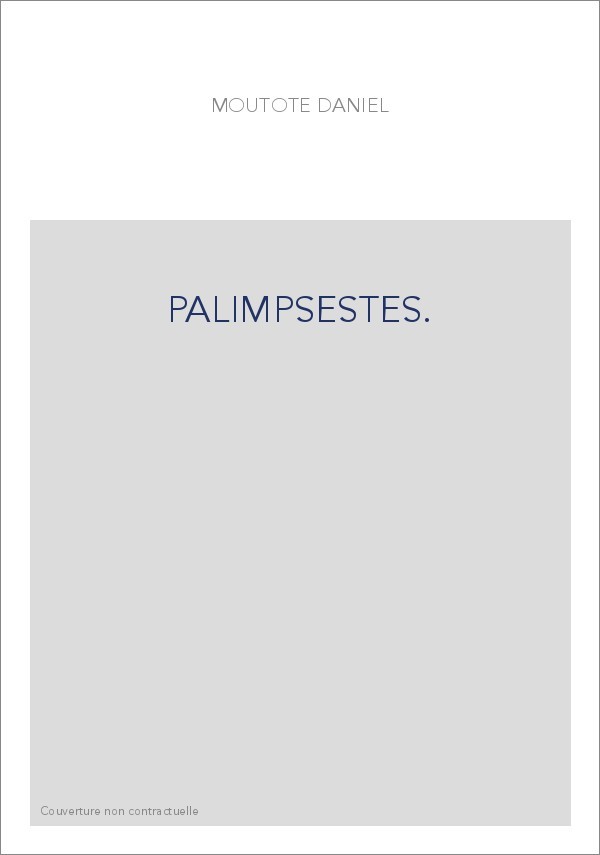 PALIMPSESTES.