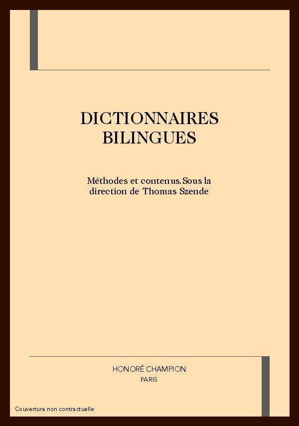 DICTIONNAIRES BILINGUES