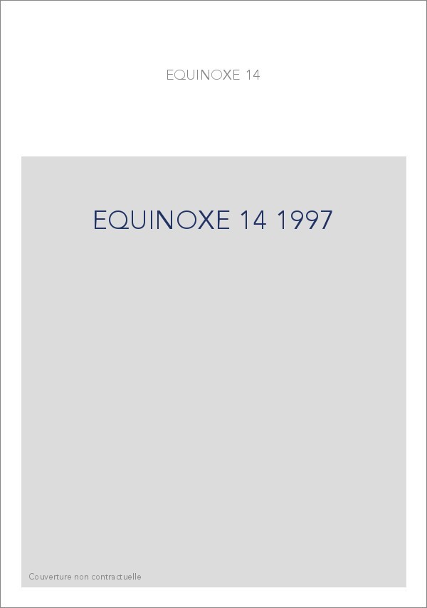 EQUINOXE 14 1997