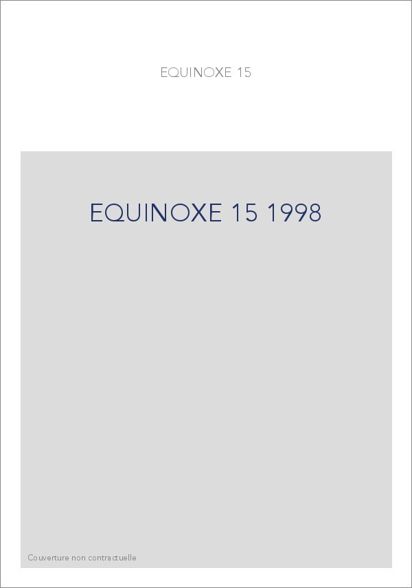 EQUINOXE 15 1998