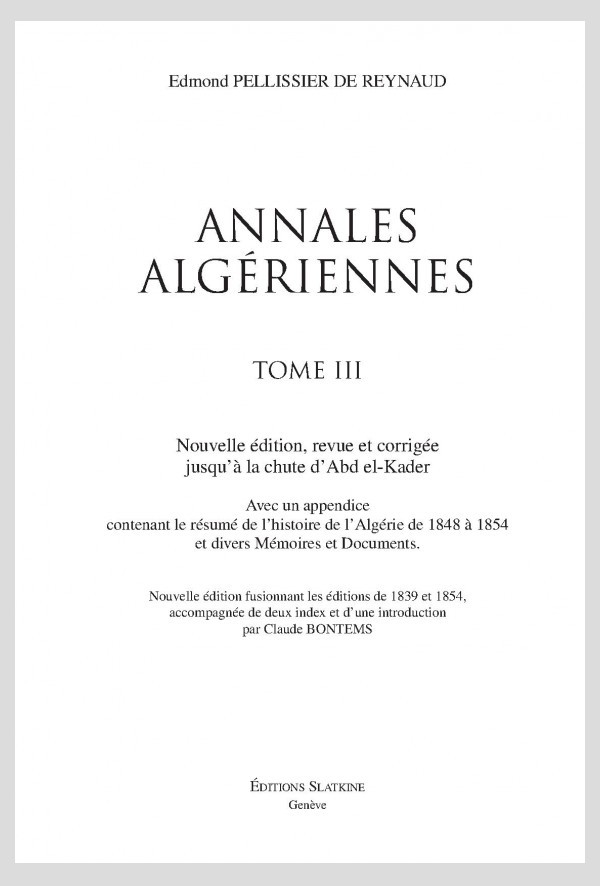 ANNALES ALGERIENNES