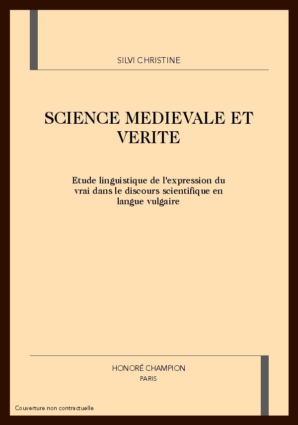 SCIENCE MEDIEVALE ET VERITE
