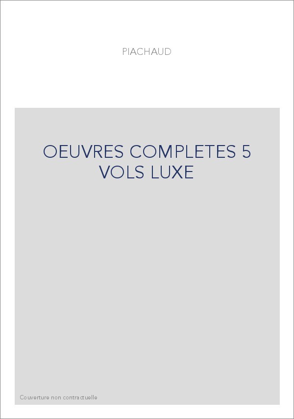OEUVRES COMPLETES 5 VOLS LUXE