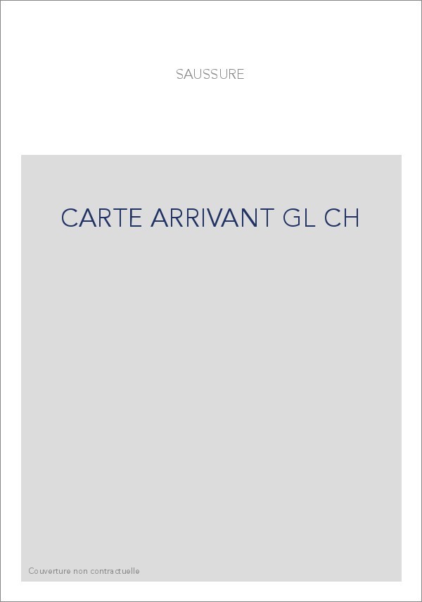 CARTE ARRIVANT GL CH
