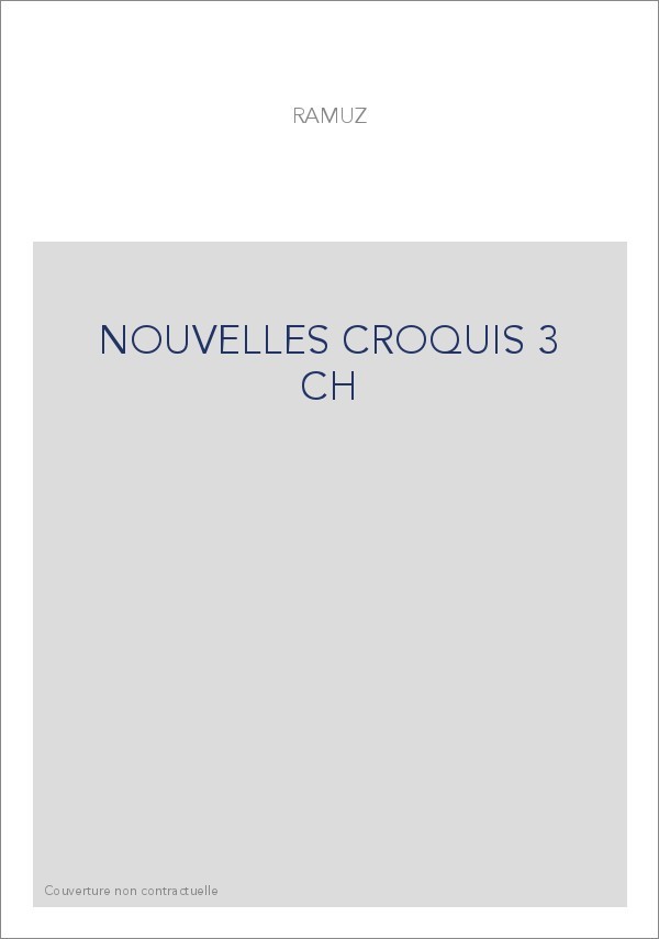 NOUVELLES CROQUIS 3 CH