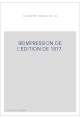 REIMPRESSION DE L'EDITION DE 1817.