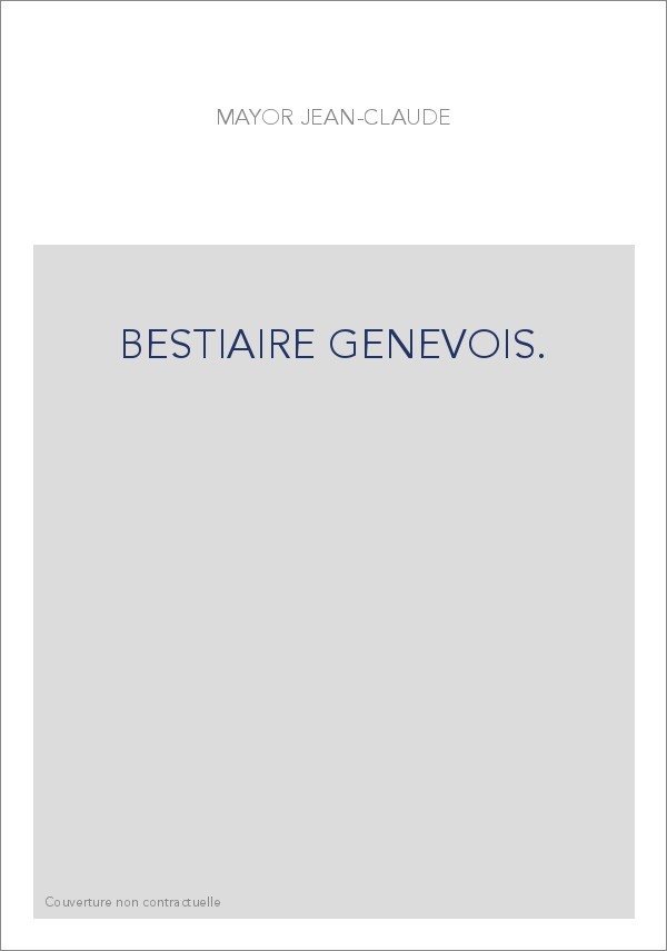 BESTIAIRE GENEVOIS.