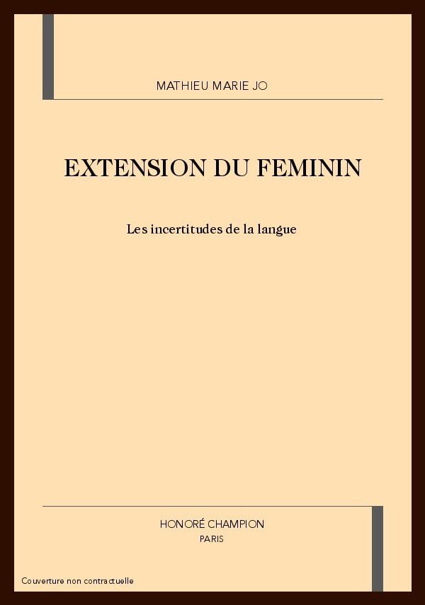 EXTENSION DU FEMININ