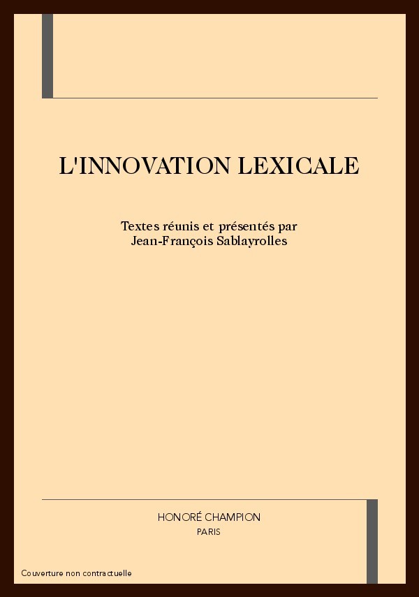 L'INNOVATION LEXICALE